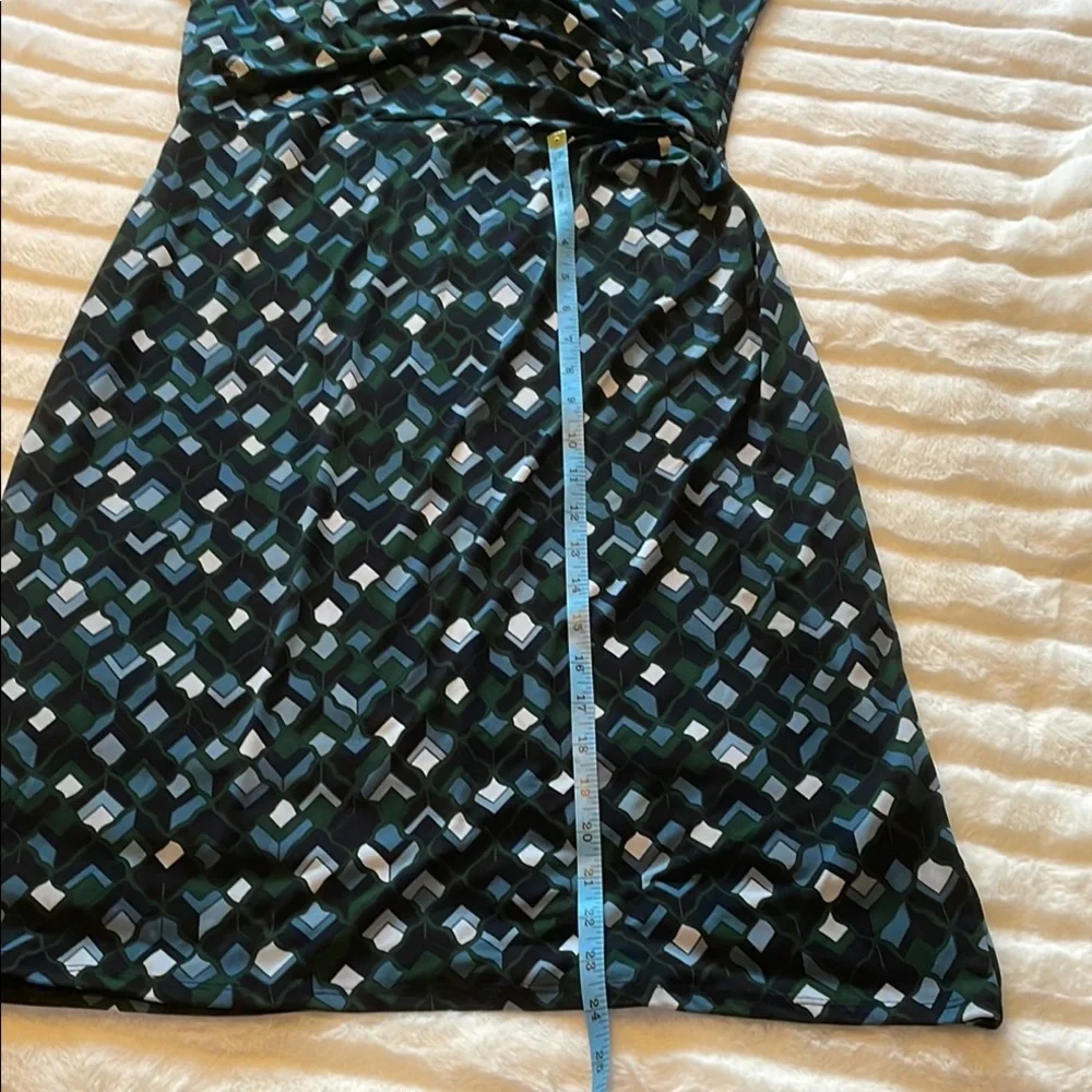 🇨🇦 Joe Fresh Geometric Patterned Black Sleeveless Dress, women's size M - Picture 9 of 15